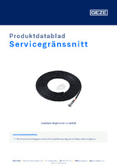Servicegränssnitt Produktdatablad SV