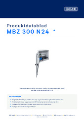 MBZ 300 N24  * Produktdatablad NB