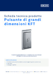Pulsante di grandi dimensioni KFT Scheda tecnica prodotto IT