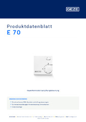 E 70 Produktdatenblatt DE
