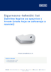 Zaštitne kapice za spojnice s trnom (vrata koja se zatvaraju u ravnini) Sigurnosno-tehnički list HR