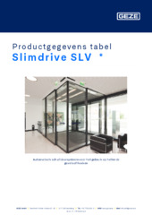 Slimdrive SLV  * Productgegevens tabel NL