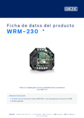 WRM-230  * Ficha de datos del producto ES