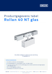 Rollan 40 NT glas Productgegevens tabel NL