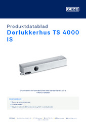 Dørlukkerhus TS 4000 IS Produktdatablad NB