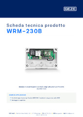 WRM-230B Scheda tecnica prodotto IT