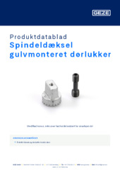 Spindeldæksel gulvmonteret dørlukker Produktdatablad DA