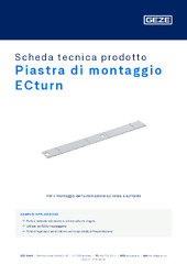 Piastra di montaggio ECturn Scheda tecnica prodotto IT