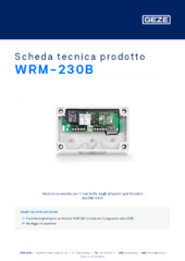 WRM-230B Scheda tecnica prodotto IT