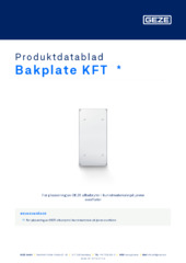 Bakplate KFT  * Produktdatablad NB