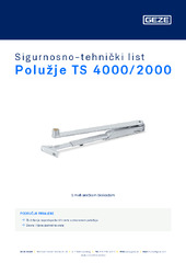 Polužje TS 4000/2000 Sigurnosno-tehnički list HR