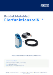 Flerfunktionsrelä  * Produktdatablad SV