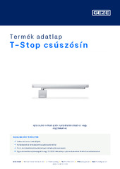 T-Stop csúszósín Termék adatlap HU