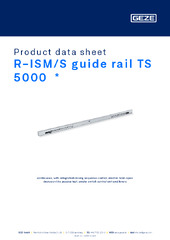 R-ISM/S guide rail TS 5000  * Product data sheet EN
