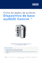 Dispositivo de base myGEZE Control  * Ficha de dados de produto PT