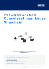 Consoleset naar keuze Slimchain Productgegevens tabel NL