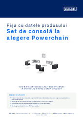 Set de consolă la alegere Powerchain Fișa cu datele produsului RO