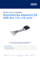 Güçlendirme adaptörü GC 365/341 (10->10-pin)  * Ürün veri sayfası TR