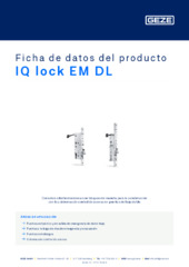 IQ lock EM DL Ficha de datos del producto ES