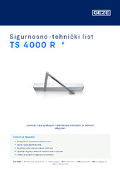 TS 4000 R  * Sigurnosno-tehnički list HR