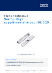Verrouillage supplémentaire pour OL 320 Fiche technique FR