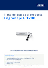 Engranaje F 1200 Ficha de datos del producto ES