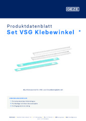 Set VSG Klebewinkel  * Produktdatenblatt DE