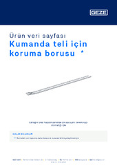 Kumanda teli için koruma borusu  * Ürün veri sayfası TR