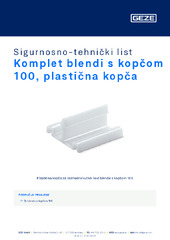 Komplet blendi s kopčom 100, plastična kopča Sigurnosno-tehnički list HR
