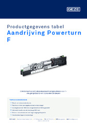 Aandrijving Powerturn F Productgegevens tabel NL