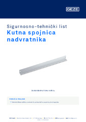 Kutna spojnica nadvratnika Sigurnosno-tehnički list HR