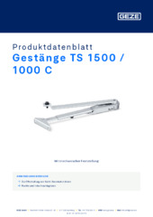 Gestänge TS 1500 / 1000 C Produktdatenblatt DE