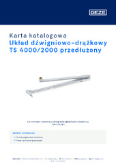 Układ dźwigniowo-drążkowy TS 4000/2000 przedłużony Karta katalogowa PL