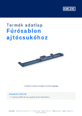 Fúrósablon ajtócsukóhoz Termék adatlap HU