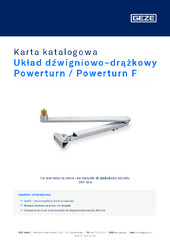 Układ dźwigniowo-drążkowy Powerturn / Powerturn F Karta katalogowa PL