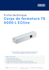 Corps de fermeture TS 5000 L ECline Fiche technique FR