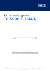 TS 5000 E-ISM/S Karta katalogowa PL