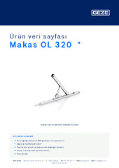 Makas OL 320  * Ürün veri sayfası TR