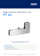 PT 40 Sigurnosno-tehnički list HR