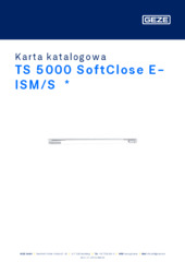TS 5000 SoftClose E-ISM/S  * Karta katalogowa PL