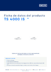 TS 4000 IS  * Ficha de datos del producto ES
