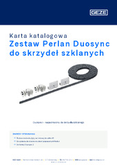 Zestaw Perlan Duosync do skrzydeł szklanych Karta katalogowa PL