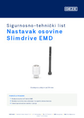 Nastavak osovine Slimdrive EMD Sigurnosno-tehnički list HR