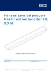 Perfil embellecedor OL 90 N Ficha de datos del producto ES