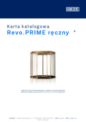 Revo.PRIME ręczny  * Karta katalogowa PL