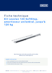 Kit Levolan 120 SoftStop, amortisseur unilatéral, jusqu'à 120 kg Fiche technique FR