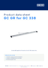 GC GR for GC 338 Product data sheet EN