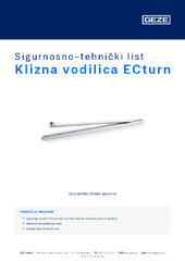 Klizna vodilica ECturn Sigurnosno-tehnički list HR