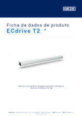 ECdrive T2  * Ficha de dados de produto PT