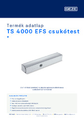 TS 4000 EFS csukótest  * Termék adatlap HU
